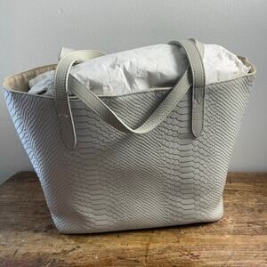 Gigi New‎ York Embossed Python Leather NWOT